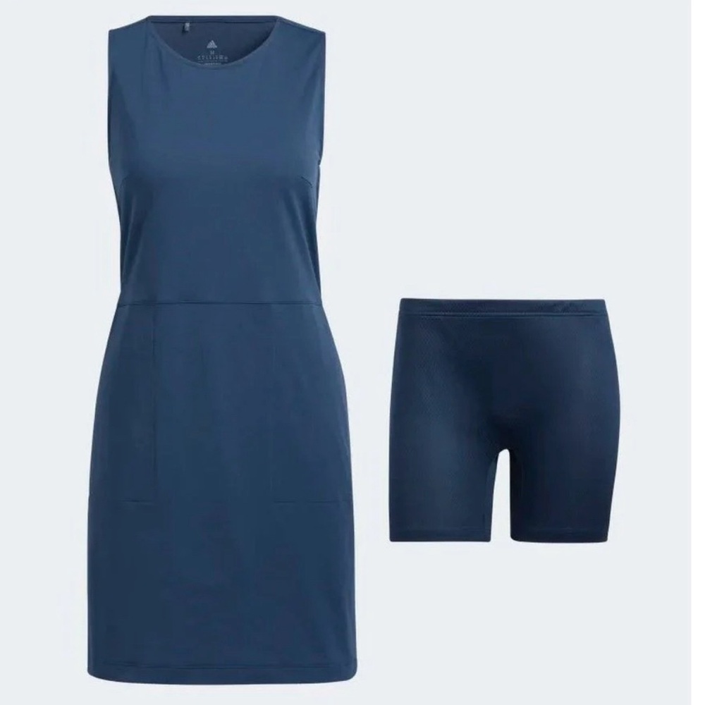 Adidas Athletic Go-to Dress Crew Navy Sz M NWT